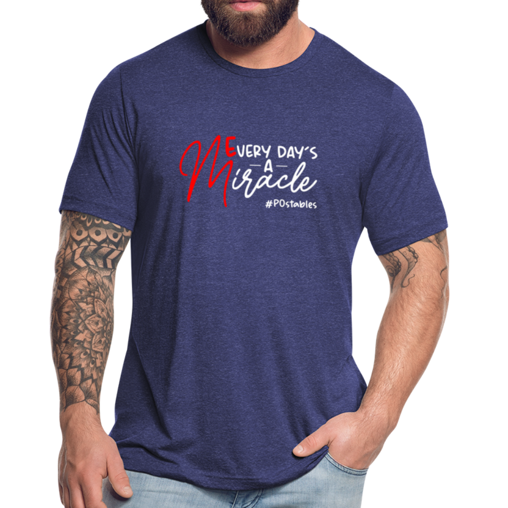 Every Day's A Miracle W Unisex Tri-Blend T-Shirt - heather indigo