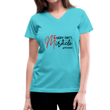 Every Day's A Miracle B Women's V-Neck T-Shirt - aqua