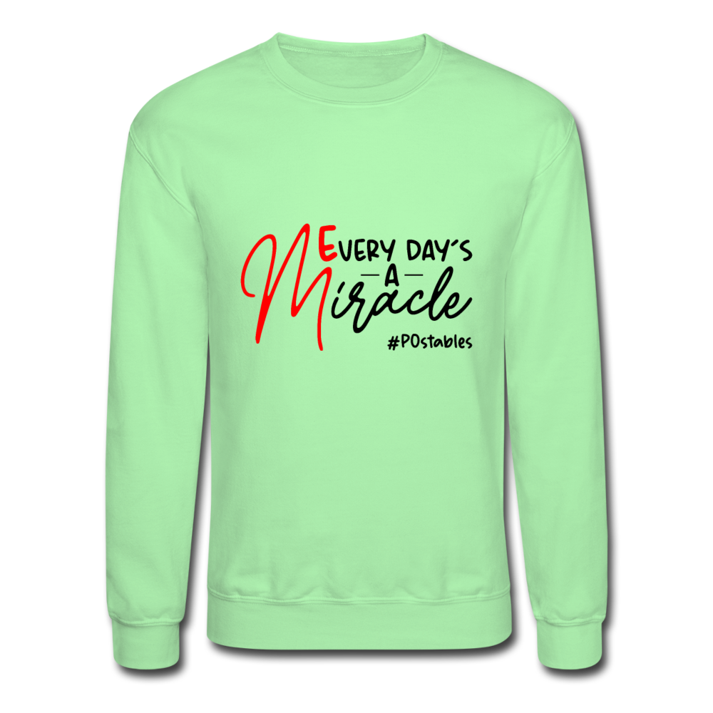 Every Day's A Miracle B Crewneck Sweatshirt - lime