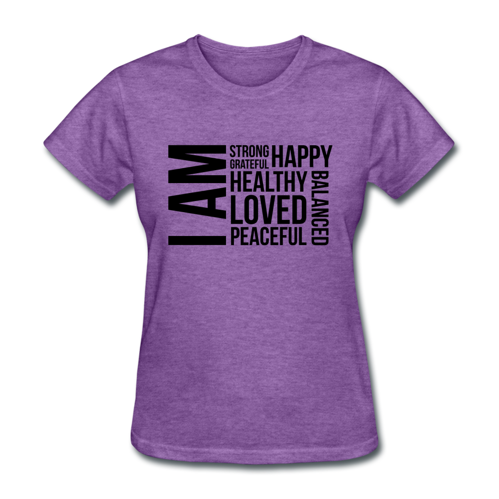 I AM B Women's T-Shirt - purple heather