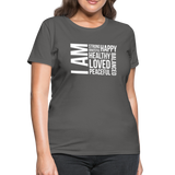 I AM W Women's T-Shirt - charcoal
