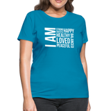 I AM W Women's T-Shirt - turquoise