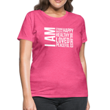 I AM W Women's T-Shirt - heather pink
