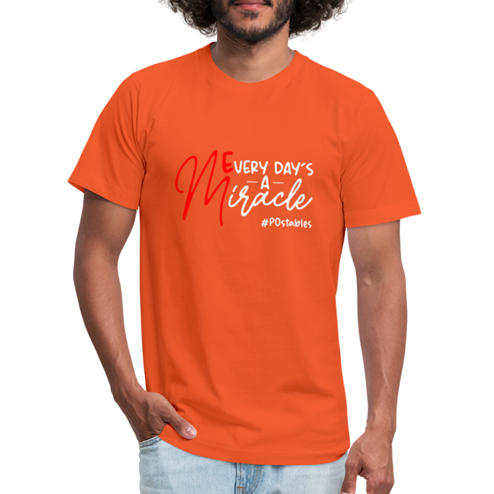 Every Day's A Miracle W Unisex Jersey T-Shirt by Bella + Canvas - orange