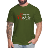Every Day's A Miracle W Unisex Jersey T-Shirt by Bella + Canvas - olive