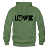 LOWE OWL B Gildan Heavy Blend Adult Hoodie - military green