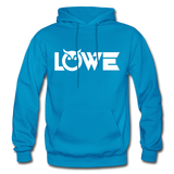 LOWE OWL W Gildan Heavy Blend Adult Hoodie - turquoise
