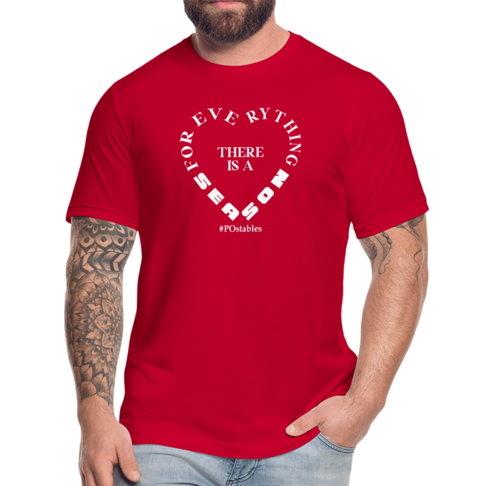 For Everything There is a Season W Unisex Jersey T-Shirt by Bella + Canvas - red