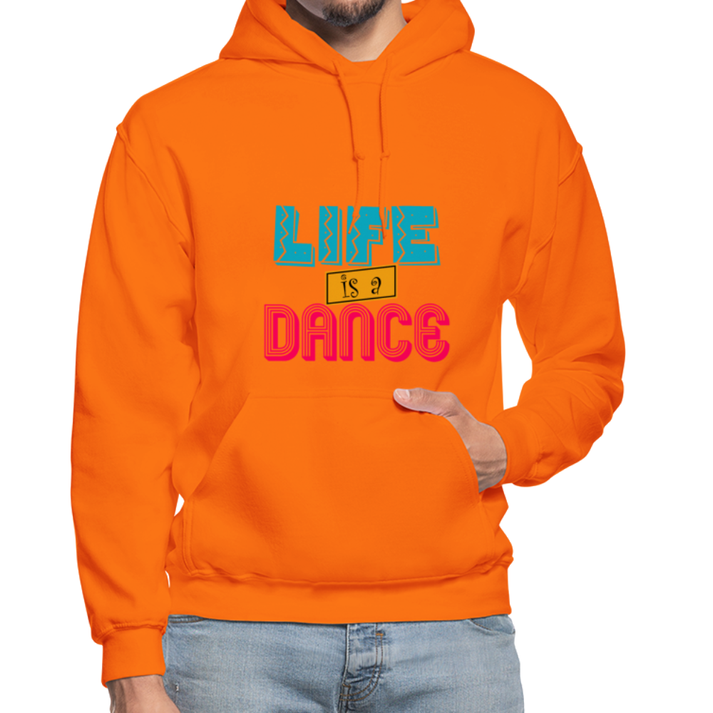 Life is a Dance Gildan Heavy Blend Adult Hoodie - orange