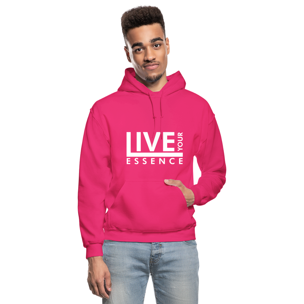 Live Your Essence W Gildan Heavy Blend Adult Hoodie - fuchsia