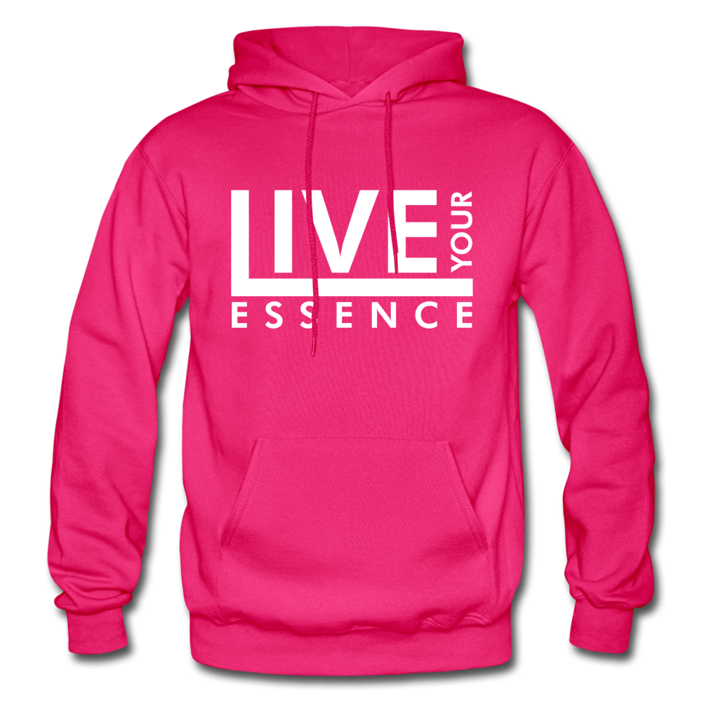 Live Your Essence W Gildan Heavy Blend Adult Hoodie - fuchsia