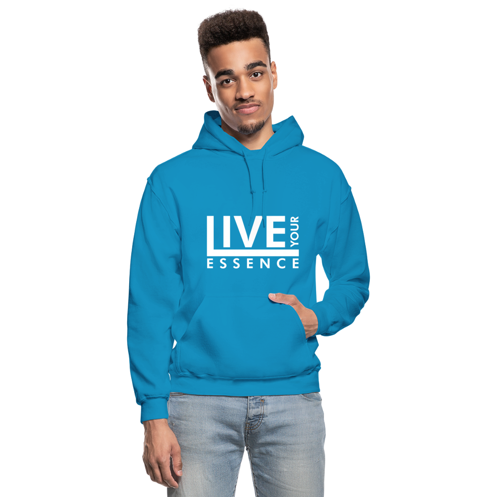 Live Your Essence W Gildan Heavy Blend Adult Hoodie - turquoise