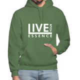 Live Your Essence W Gildan Heavy Blend Adult Hoodie - military green