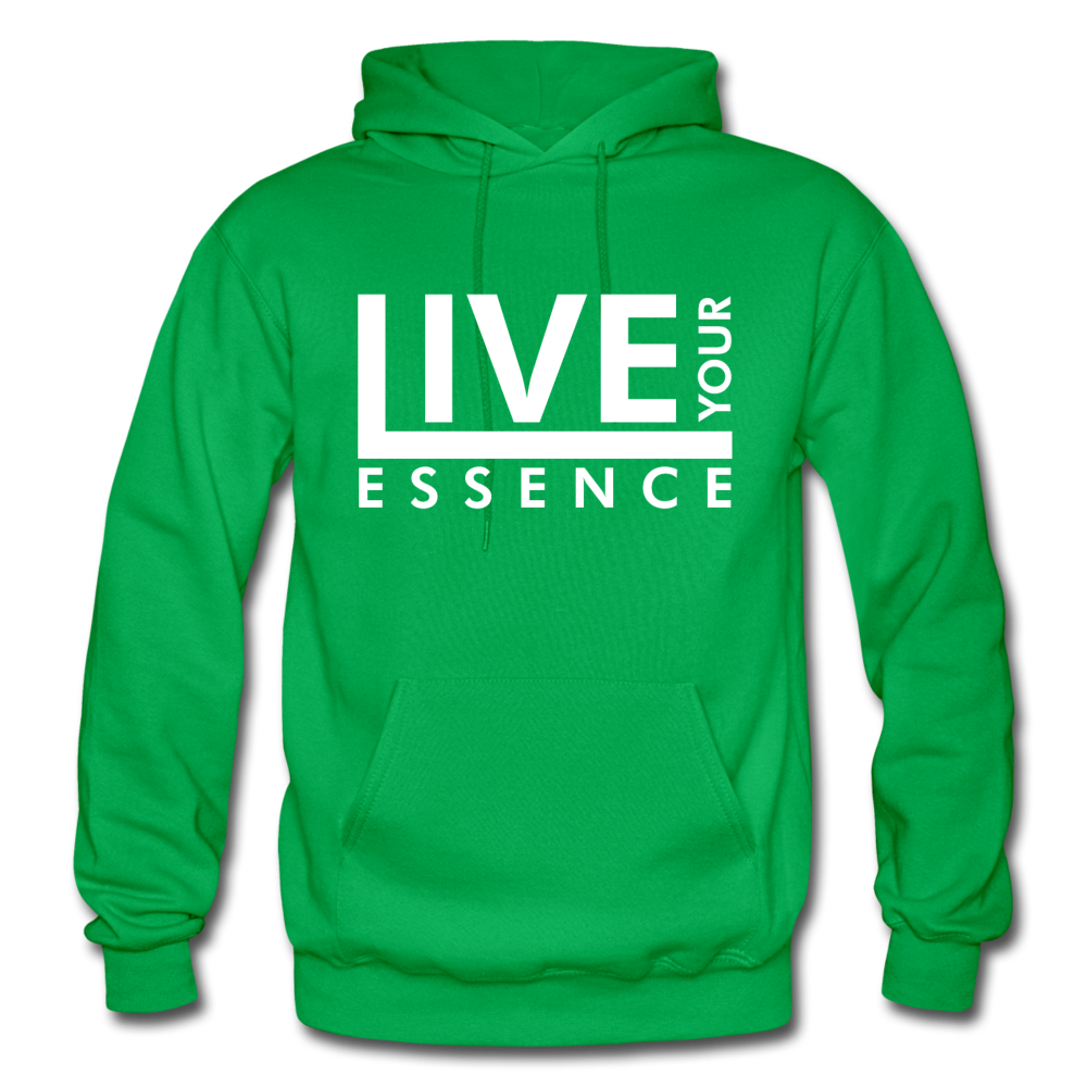 Live Your Essence W Gildan Heavy Blend Adult Hoodie - kelly green