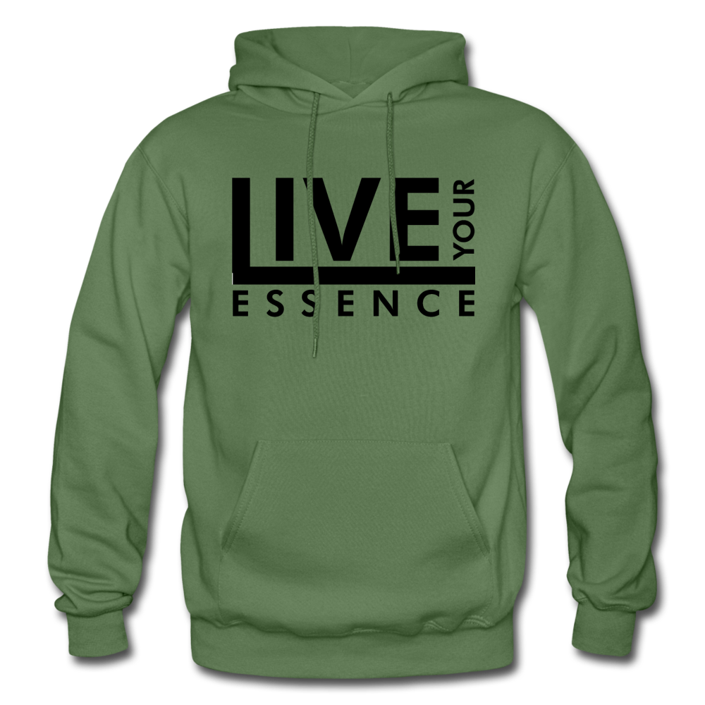 Live Your Essence B Gildan Heavy Blend Adult Hoodie - military green