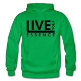 Live Your Essence B Gildan Heavy Blend Adult Hoodie - kelly green