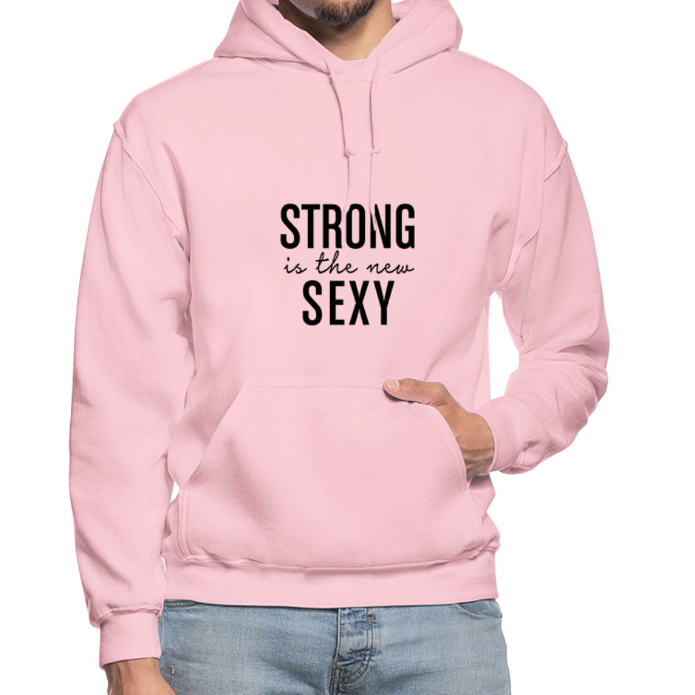 Strong is the New Sexy B Gildan Heavy Blend Adult Hoodie - light pink