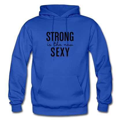 Strong is the New Sexy B Gildan Heavy Blend Adult Hoodie - royal blue