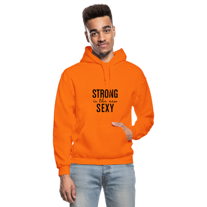 Strong is the New Sexy B Gildan Heavy Blend Adult Hoodie - orange