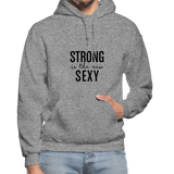 Strong is the New Sexy B Gildan Heavy Blend Adult Hoodie - graphite heather