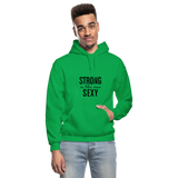 Strong is the New Sexy B Gildan Heavy Blend Adult Hoodie - kelly green