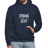 Strong is the New Sexy W Gildan Heavy Blend Adult Hoodie - navy
