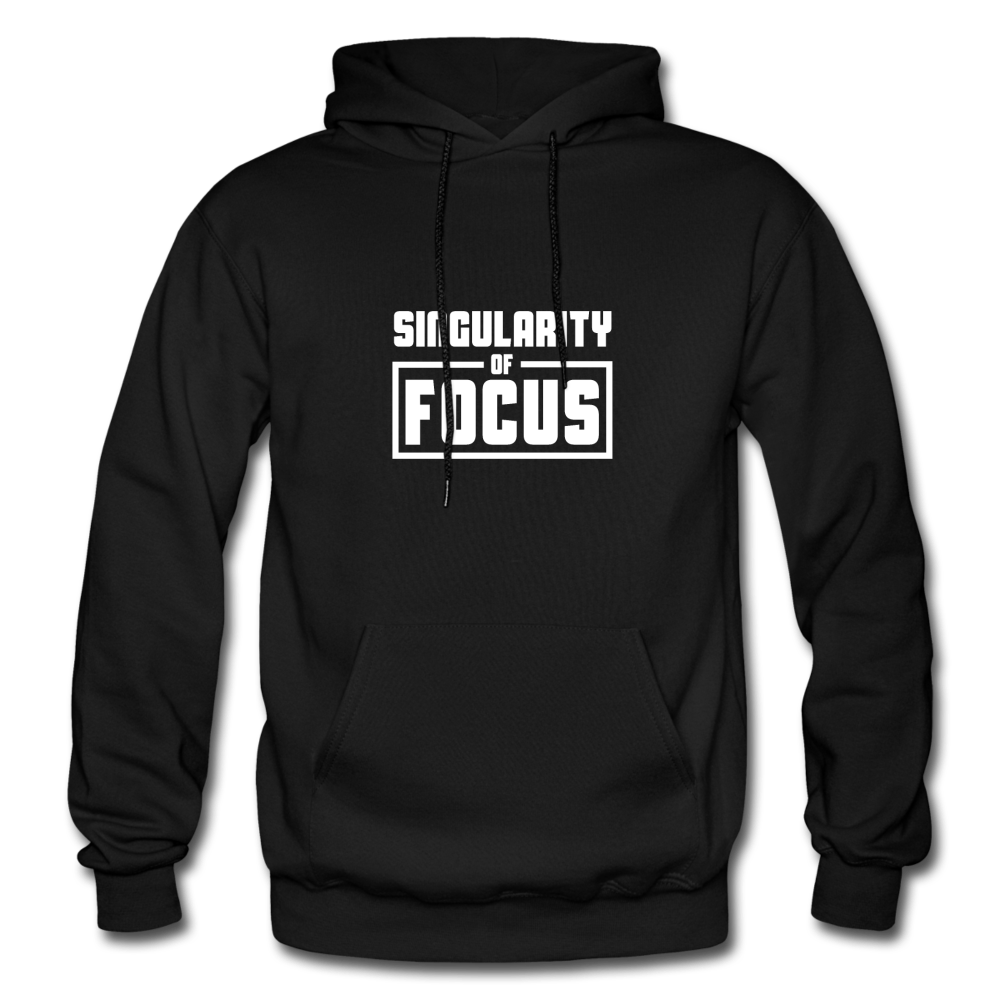 Singularity of Focus W Gildan Heavy Blend Adult Hoodie - black