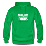 Singularity of Focus W Gildan Heavy Blend Adult Hoodie - kelly green