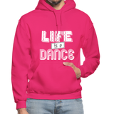 Life is a Dance W Gildan Heavy Blend Adult Hoodie - fuchsia