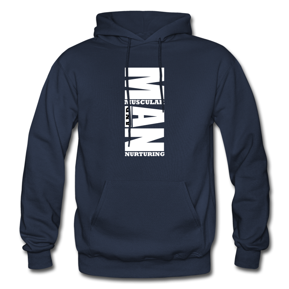 MAN BW Gildan Heavy Blend Adult Hoodie - navy