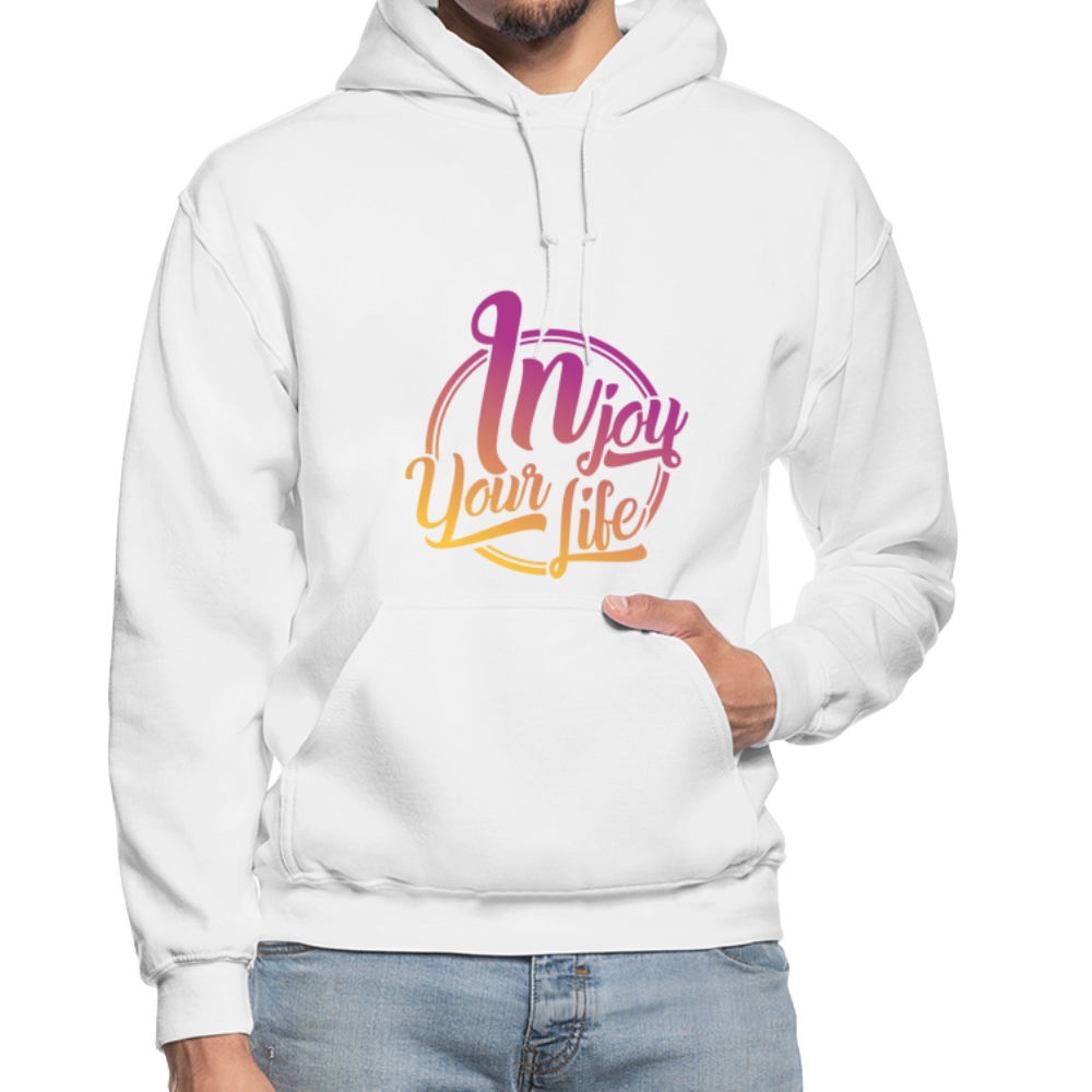 In Joy Your Life Gildan Heavy Blend Adult Hoodie - white