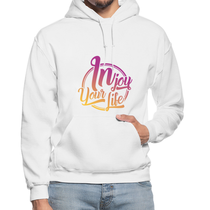 In Joy Your Life Gildan Heavy Blend Adult Hoodie - white