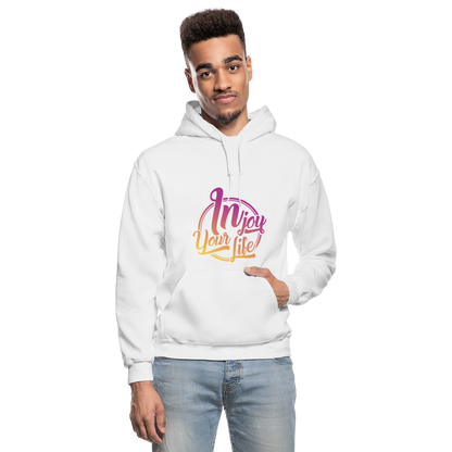 In Joy Your Life Gildan Heavy Blend Adult Hoodie - white