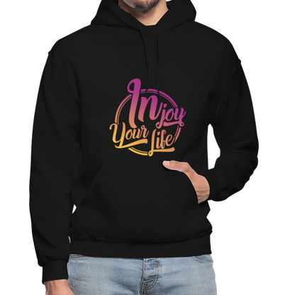 In Joy Your Life Gildan Heavy Blend Adult Hoodie - black