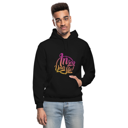 In Joy Your Life Gildan Heavy Blend Adult Hoodie - black