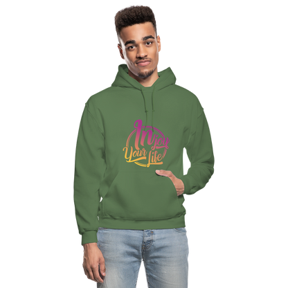 In Joy Your Life Gildan Heavy Blend Adult Hoodie - military green