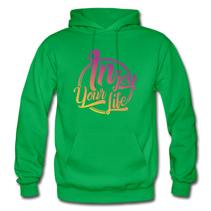 In Joy Your Life Gildan Heavy Blend Adult Hoodie - kelly green