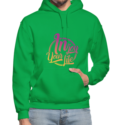 In Joy Your Life Gildan Heavy Blend Adult Hoodie - kelly green