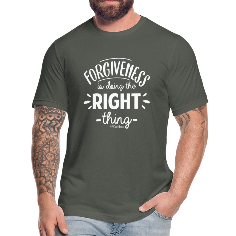 Forgiveness is doing the right thing W Unisex Jersey T-Shirt by Bella + Canvas - asphalt