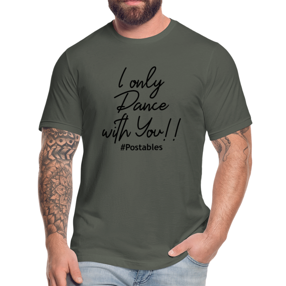 I Only Dance With You B Unisex Jersey T-Shirt by Bella + Canvas - asphalt