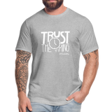 Trust The Timing Unisex Jersey T-Shirt by Bella + Canvas - heather gray