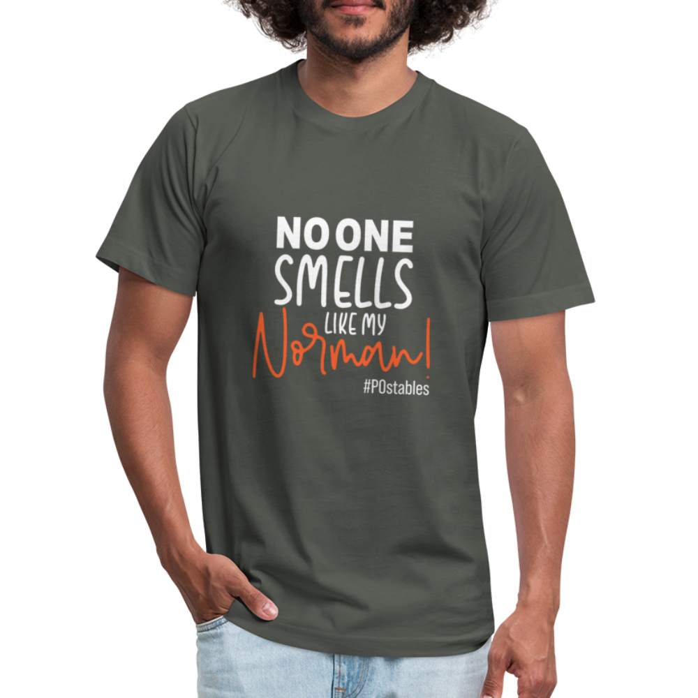 No One Smells Like my Norman W Unisex Jersey T-Shirt by Bella + Canvas - asphalt