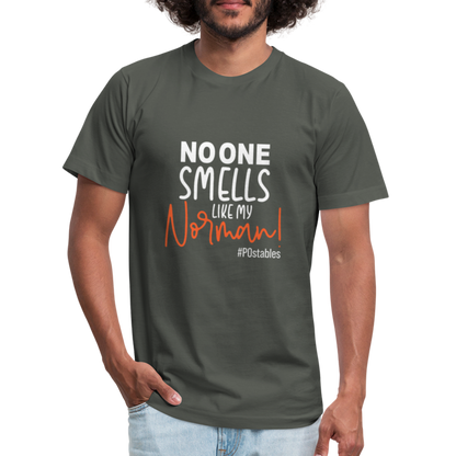 No One Smells Like my Norman W Unisex Jersey T-Shirt by Bella + Canvas - asphalt