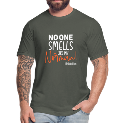 No One Smells Like my Norman W Unisex Jersey T-Shirt by Bella + Canvas - asphalt