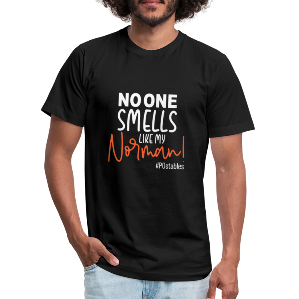 No One Smells Like my Norman W Unisex Jersey T-Shirt by Bella + Canvas - black