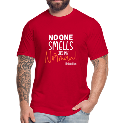No One Smells Like my Norman W Unisex Jersey T-Shirt by Bella + Canvas - red