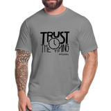 Trust The Timing B Unisex Jersey T-Shirt by Bella + Canvas - slate