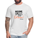 No One Smells Like my Norman B Unisex Jersey T-Shirt by Bella + Canvas - white