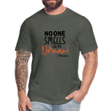 No One Smells Like my Norman B Unisex Jersey T-Shirt by Bella + Canvas - asphalt