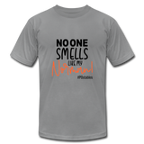 No One Smells Like my Norman B Unisex Jersey T-Shirt by Bella + Canvas - slate
